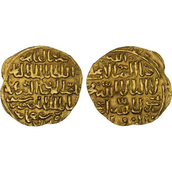 BAHRI MAMLUK: Muhammad I, 3rd reign, 1310-1341, AV dinar (6.48g), al-Qahira, AH7xx, XF-AU