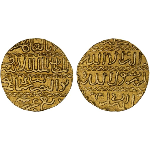 BURJI MAMLUK: al-Ashraf Barsbay, 1422-1438, AV ashrafi (3.42g), al-Qahira, AH829, Unc