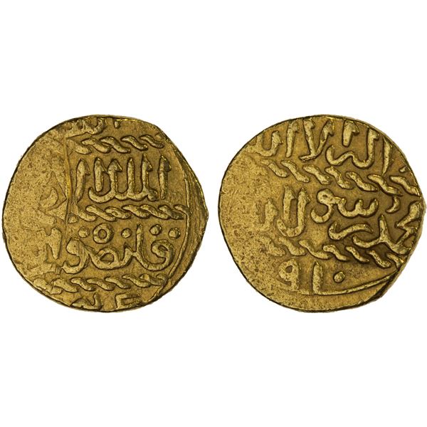 BURJI MAMLUK: Qansuh II al-Ghuri, 1501-1516, AV ashrafi (3.33g), al-Qa(hira), AH910, XF