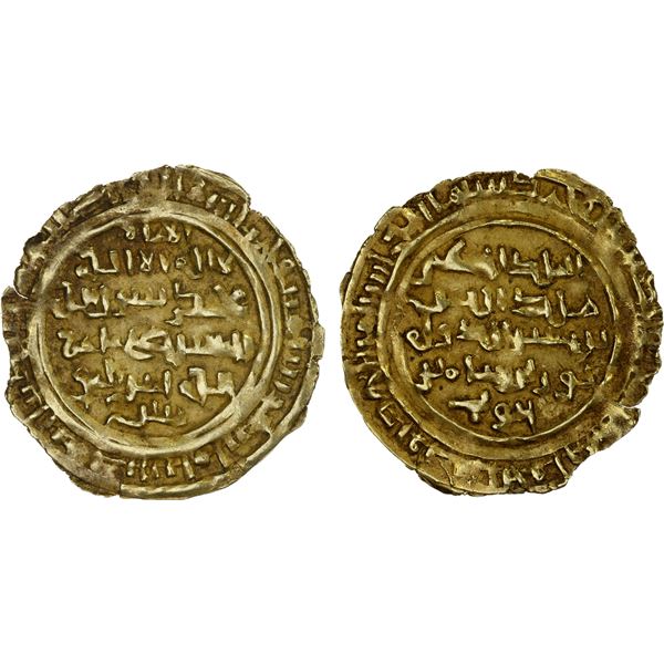 AYYUBID OF YEMEN: al-Mu'azzam Turanshah, 1174-1180, AV dinar (2.27g), 'Adan, AH574, XF