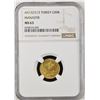Image 2 : TURKEY: Mehmet V, 1909-1918, AV 50 kurush, Manastir (Bitola), AH1327 year 3, NGC MS63