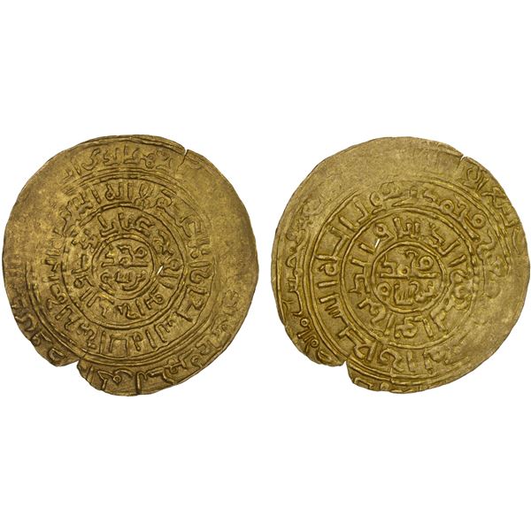 GHORID: Mu'izz al-Din Muhammad, 1171-1206, AV dinar (3.46g) (Ghazna), AH59x (596 or 597), AU