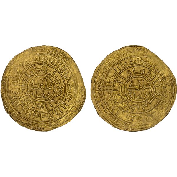 GHORID: Mu'izz al-Din Muhammad, 1171-1206, AV dinar (4.77g), Ghazna, DM, AU