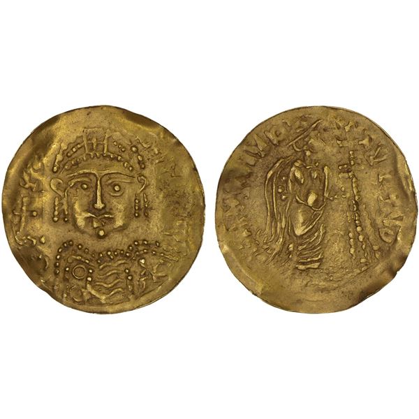 MEDIEVAL ISLAMIC: Anonymous, ca. 8th-12th century, AV burial token (0.89g), VF-XF