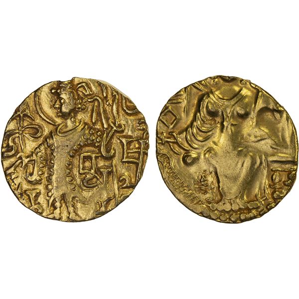 KUSHAN: Kipunada, ca. 360-375, AV dinar (stater) (7.57g), XF