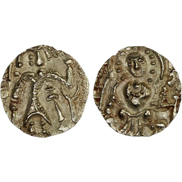 KIDARITE: Sri Saha, ca. 5th/6th century, debased AV dinar (7.70g), XF-AU