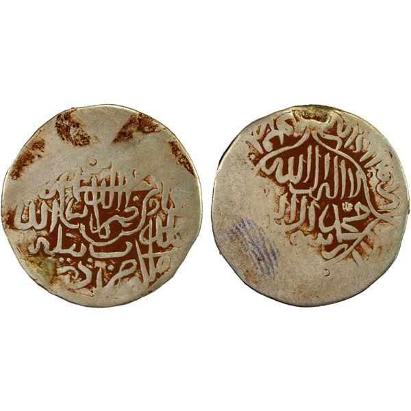 MUGHAL: Babur, 1526-1530, AR shahrukhi (3.81g), Tatta (Thatta), ND