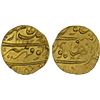 Image 1 : MUGHAL: Aurangzeb, 1658-1707, AV mohur (11.01g), Hyderabad, AH1112 year 44, Unc