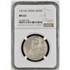 Image 2 : BRITISH INDIA: George V, 1910-1936, AR rupee, 1911(c), NGC MS63