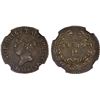 Image 1 : PORTUGUESE INDIA: GOA: Maria II, 1834-1853, AR 1/2 pardao, 1846/5, NGC AU58