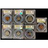 Image 2 : INDIA: Republic, 7-coin proof set, 1950(b)