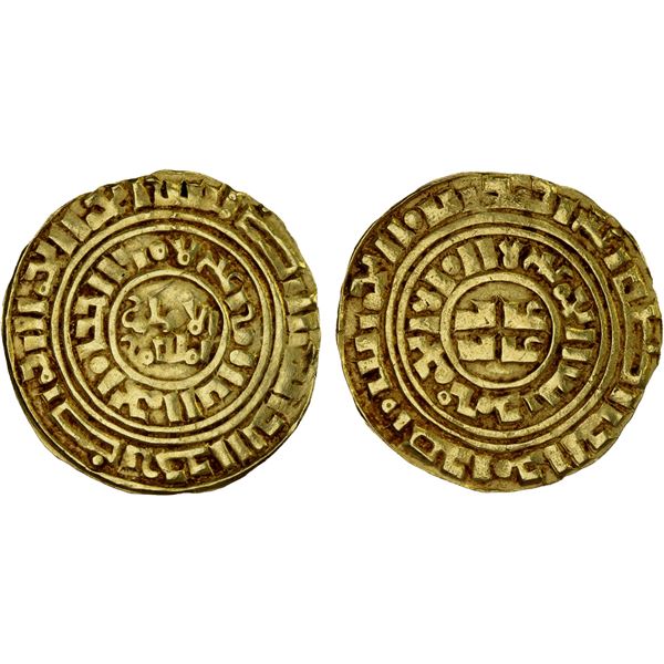 CRUSADER: KINGDOM OF JERUSALEM: Anonymous, late series, ca. 1200-1260, AV bezant (3.79g), XF
