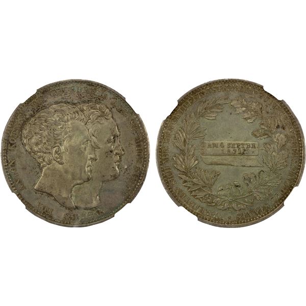 SAXONY: Anton I, 1827-1836, AR conventionsthaler, 1831, NGC MS62