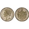 Image 1 : SAXONY: Johann I, 1854-1873, AR 2 thaler, 1858-F, AU