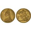 Image 1 : GREAT BRITAIN: Victoria, 1837-1901, AV sovereign, 1887, VF-XF