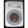 Image 2 : GREAT BRITAIN: Anne, 1702-1714, AE medal, 1713, NGC MS63 BN
