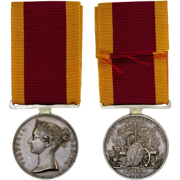 GREAT BRITAIN: Victoria, 1837-1901, AR medal, 1842, AU