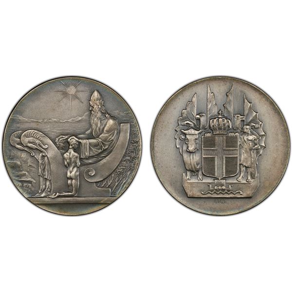 ICELAND: Christian X, 1912-1944, AR 10 kronur, 1930, PCGS MS64