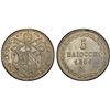 Image 1 : PAPAL STATES: Pius IX, 1846-1870, AR 5 baiocchi, 1864-R year XIX, PCGS MS67