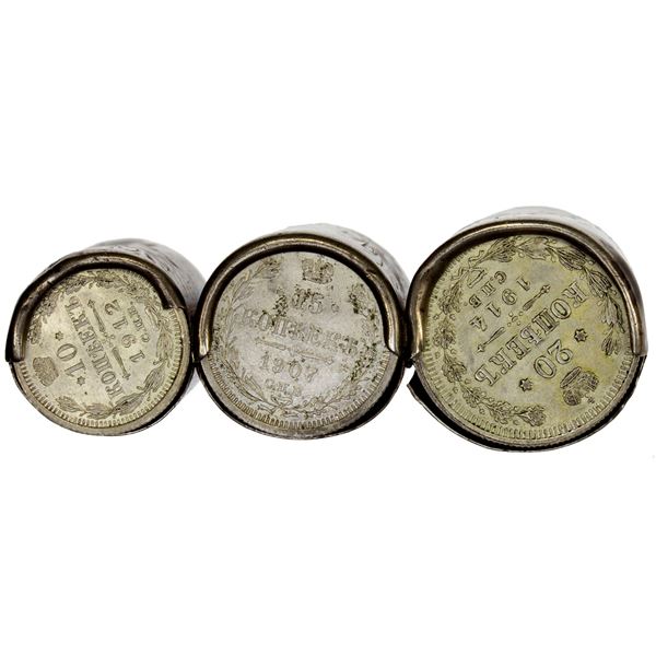 RUSSIA: coin dispenser (106.8g), ND (ca. late 19th century), VF