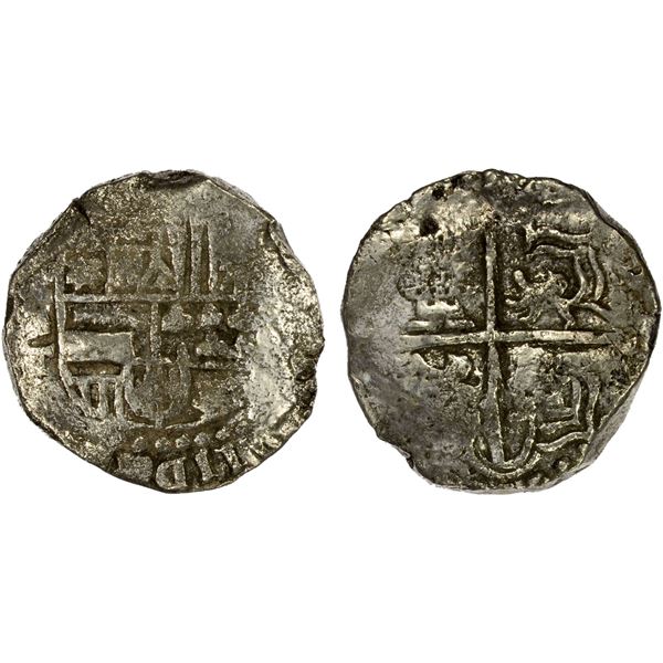 BOLIVIA: Felipe III, 1598-1621, AR 4 reales (13.11g), Potosí, ND (1598-1605)-P, VF-XF