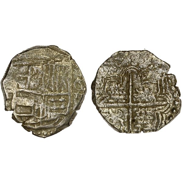 BOLIVIA: Felipe III, 1598-1621, AR 4 reales (12.57g), Potosí, ND (1598-1605)-P, VF
