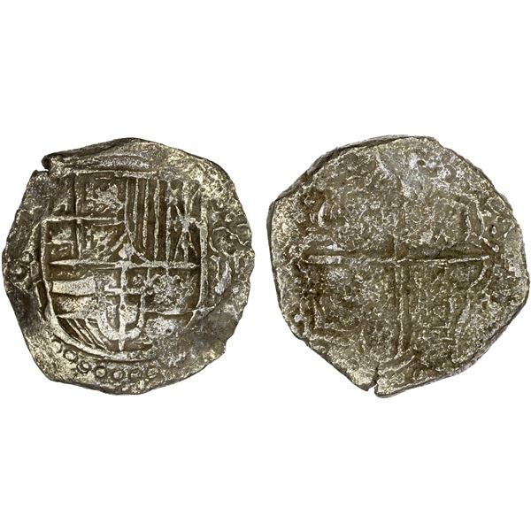BOLIVIA: Felipe III, 1598-1621, AR 4 reales (11.76g), Potosí, ND (1598-1605)-P, VF