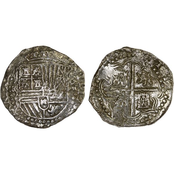 BOLIVIA: Felipe III, 1598-1621, AR 8 reales (23.40g), Potosi, DM