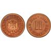 Image 1 : COSTA RICA: AE 2 reales token, ND, PCGS MS64 RD