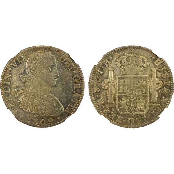 MEXICO: Fernando VII, 1808-1821, AR 8 reales, 1809-Mo, NGC MS61