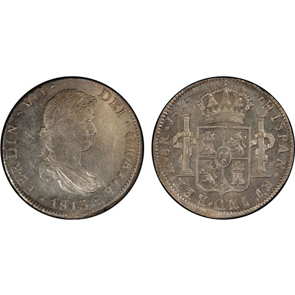 MEXICO: Fernando VII, 1808-1821, AR 8 reales, 1813-Mo, PCGS MS61