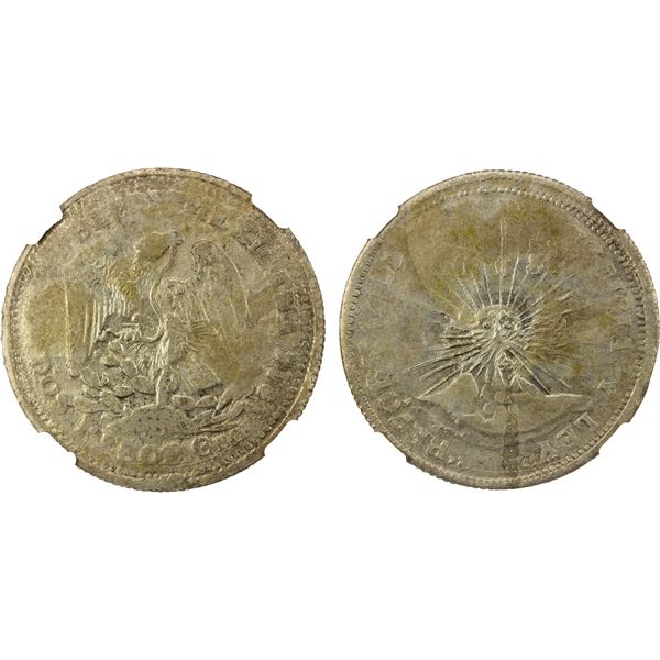 MEXICO: Revolutionary Issue, AR peso, Guerrero, 1914-GRO, NGC AU55