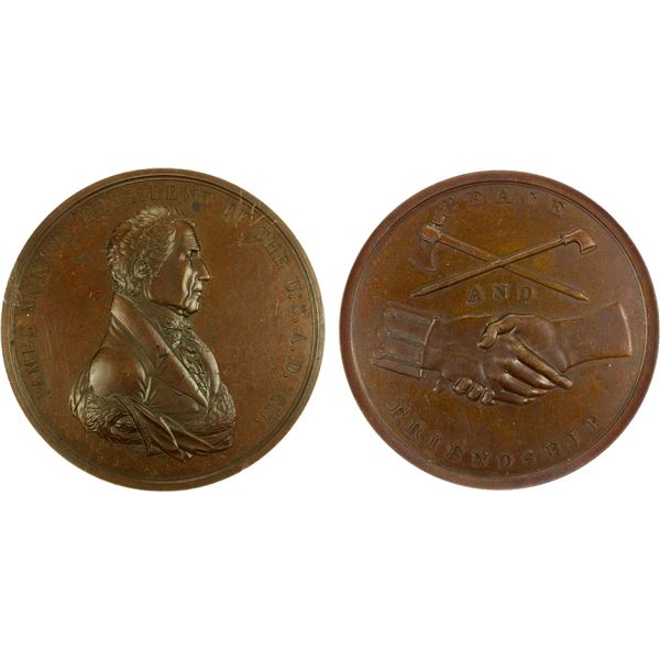 UNITED STATES: AE medal, 1817, NGC MS63 BN