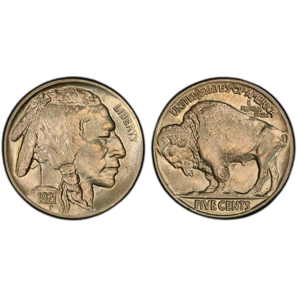 UNITED STATES: 5 cents, 1921, PCGS MS63