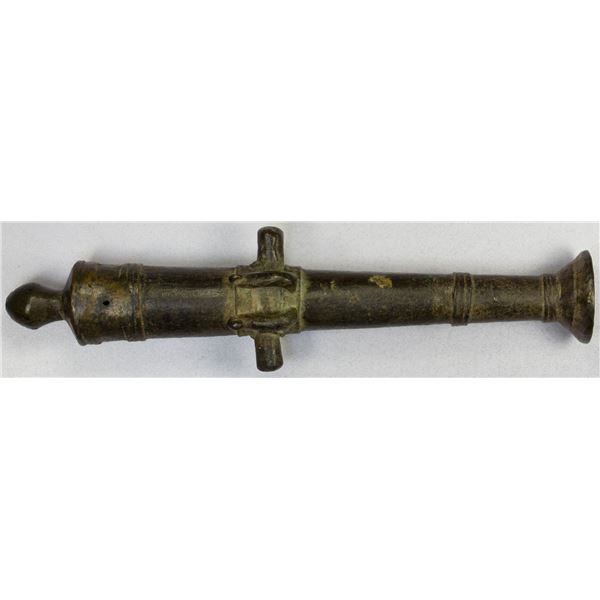 BRUNEI: brass cannon money (541g), ca. mid-19th century, VF-XF