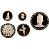 Image 2 : INDONESIA: Republic, 5-coin proof set, 1970