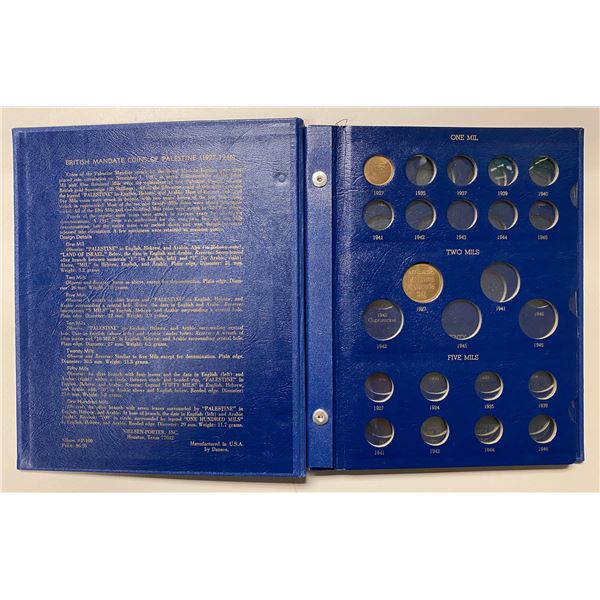 PALESTINE: coin album, XF