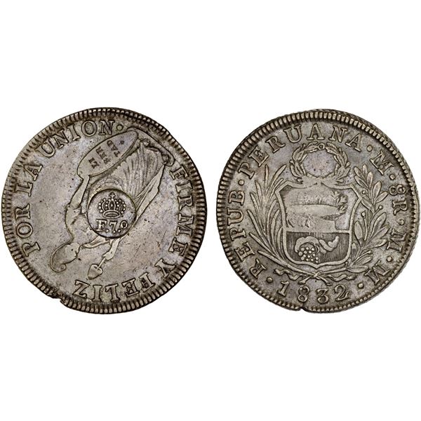 PHILIPPINES: Fernando VII, 1808-1833, AR 8 reales, ND (1832-34), XF on VF host