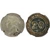Image 1 : STRAITS SETTLEMENTS: Victoria, 1867-1901, AR 20 cents, 1888, NGC MS61