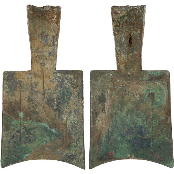 WARRING STATES: State of Zhou, 500-400 BC, AE spade money (16.8g), VF