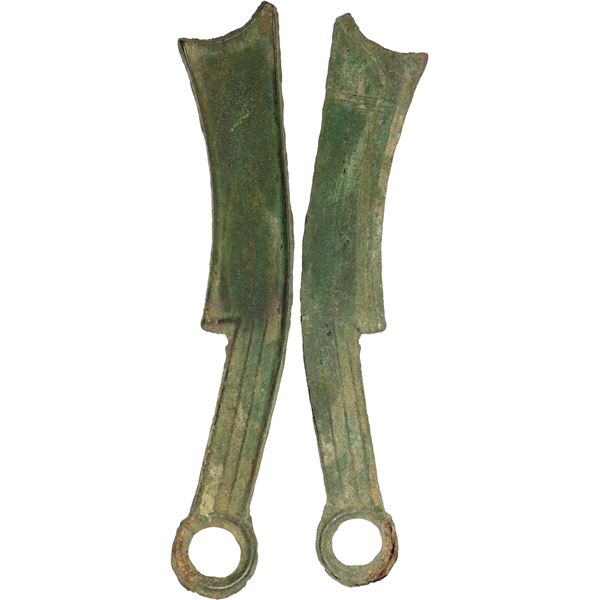 WARRING STATES: State of Qi, 400-220 BC, AE knife money (47.8g), Fine