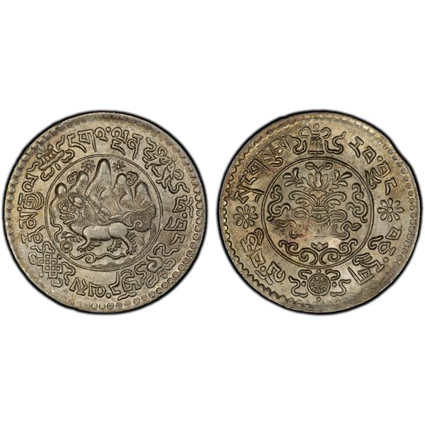 TIBET: AR 3 srang, BE16-10/9 (1936), PCGS MS64