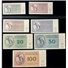 Image 1 : CZECHOSLOVAKIA: Theresienstadt/Litzmannstadt (Poland), SET of 7 notes, 1.1.1943, Choice UNC