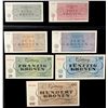 Image 2 : CZECHOSLOVAKIA: Theresienstadt/Litzmannstadt (Poland), SET of 7 notes, 1.1.1943, Choice UNC