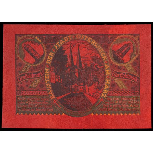 GERMANY: Weimar Republic, 1 goldmark, 1923, Choice UNC