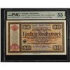 Image 1 : GERMANY: Third Reich, 50 reichsmark, 1934, PMG graded AU55 EPQ