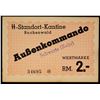 Image 1 : GERMANY: Third Reich: Buchenwald, 2 reichsmark, ND, Unc