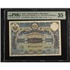 Image 1 : INDIA: HYDERABAD: Mir Osman Ali Khan, 1911-1948, 100 rupees, ND (1945-47), PMG graded Choice VF35
