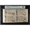 Image 1 : UNITED STATES: South Carolina, 4-note sheet, April 10, 1778, PMG graded AU50