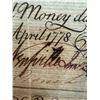 Image 3 : UNITED STATES: South Carolina, 4-note sheet, April 10, 1778, PMG graded AU50